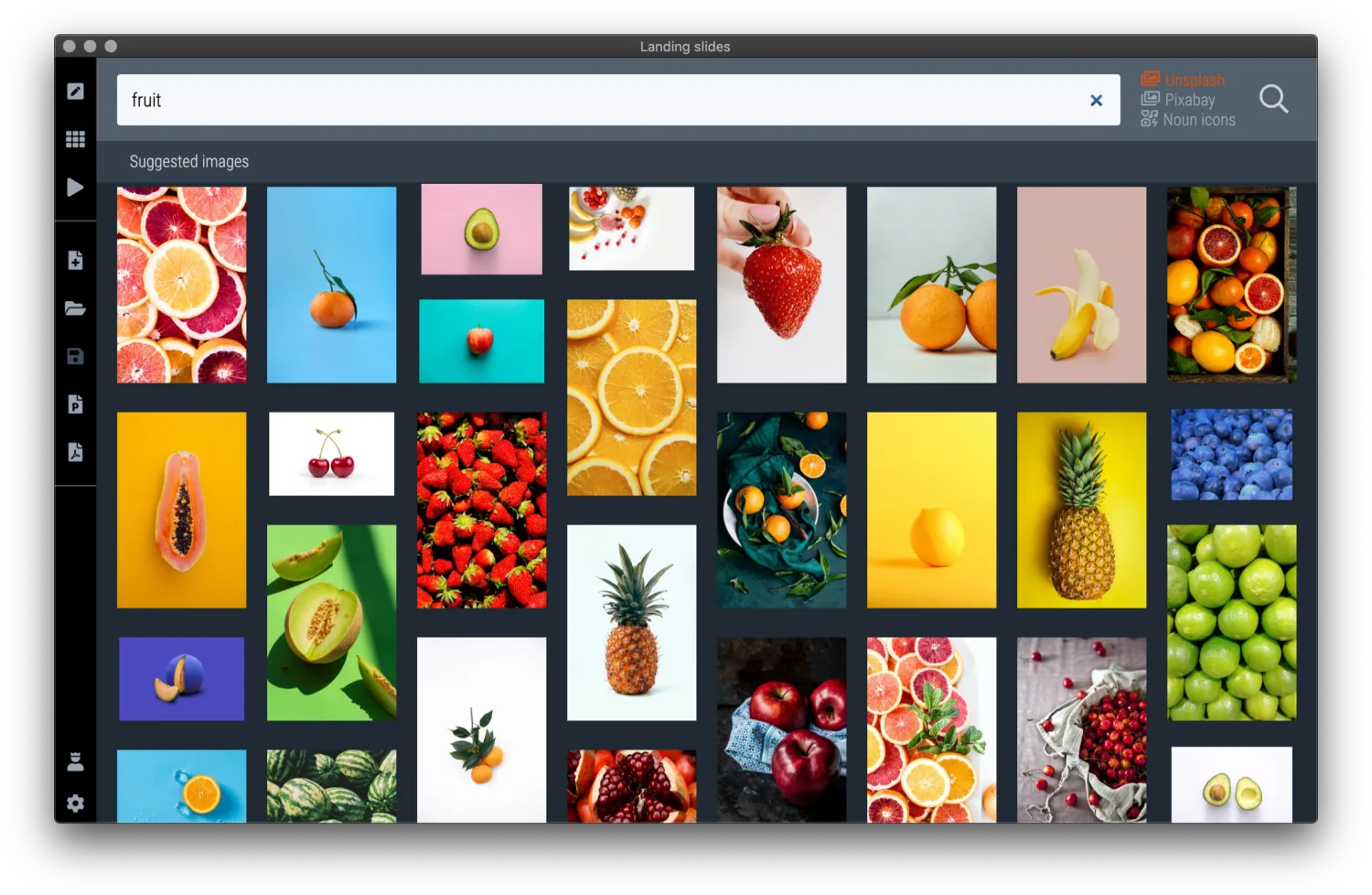 Searching for and placing images inside SlideMagic